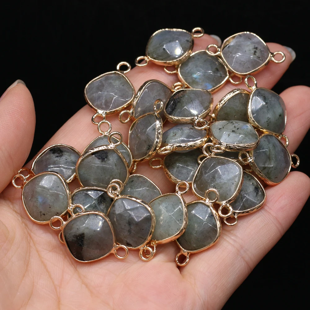 Wholesale 3 Pieces of Natural Stone Semi-precious Stone Twin-hole Connector Pendant, Suitable for Jewelry Making DIY Necklace Ea
Wholesale 3 Pieces of Natural Stone Semi-precious Stone Twin-hole Connector Pendant, Suitable for Jewelry Making DIY Necklace Ea