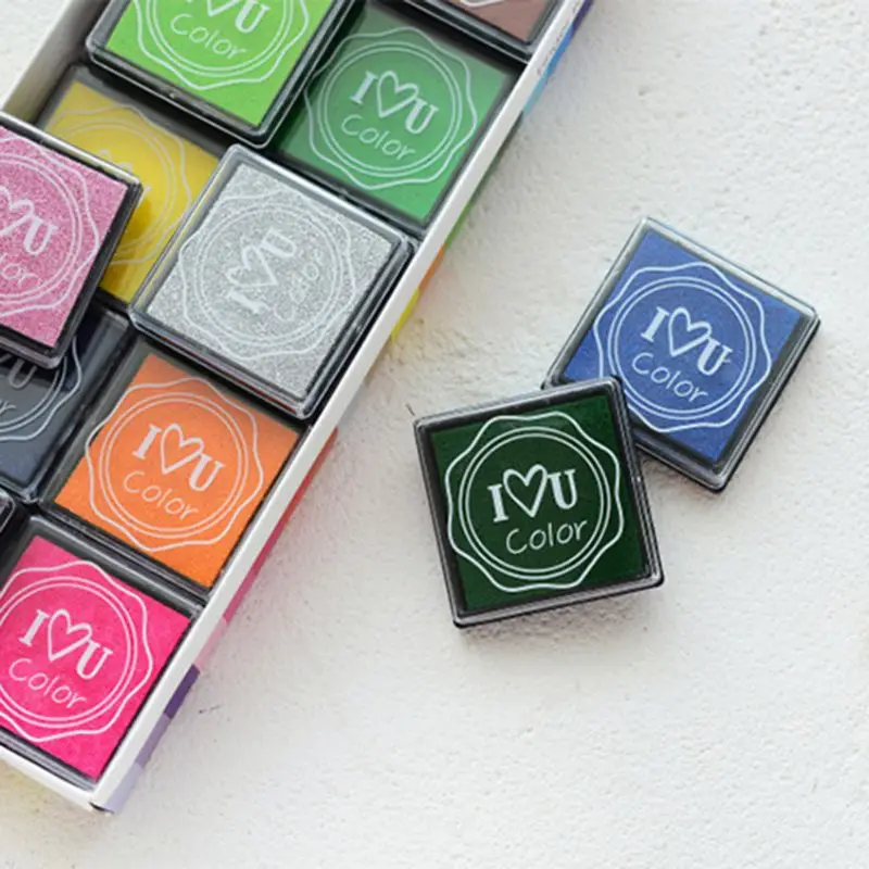New Student Stationery Seal Set Children's Finger Painting Ink Pad Mud DIY Square Color 20 Color Stamp Set R66C
New Student Stationery Seal Set Children's Finger Painting Ink Pad Mud DIY Square Color 20 Color Stamp Set R66C