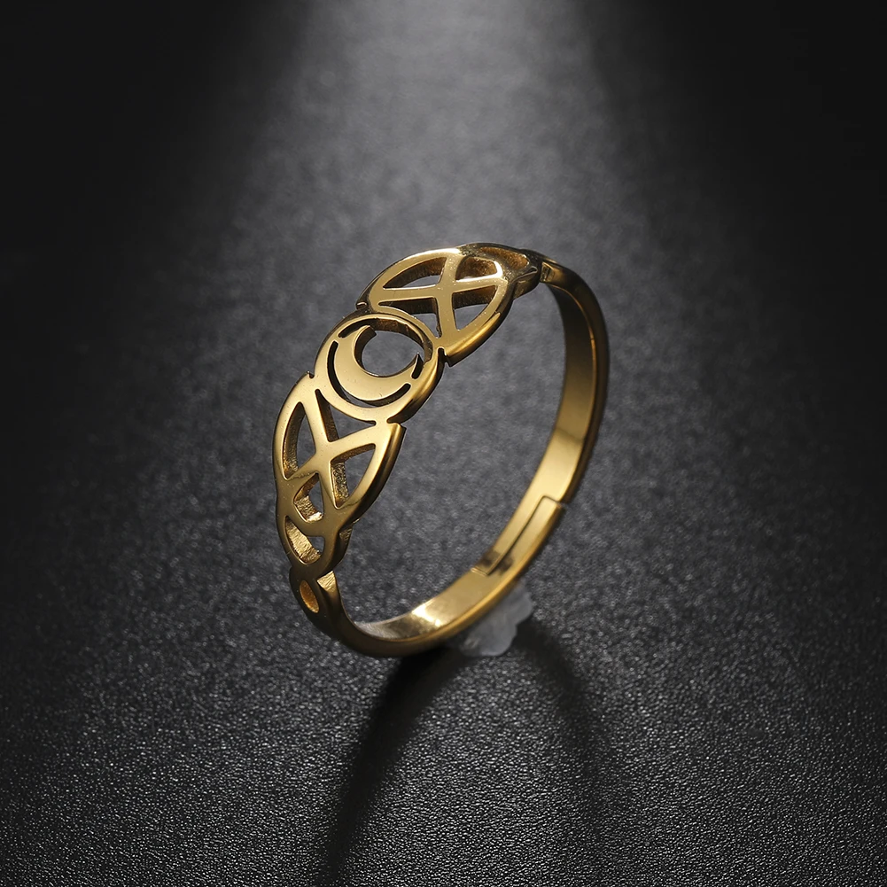 My Shape Irish Celtics Knot Rings for Women Girls Moon Heart Stainless Steel Rings Fashion Finger Rings Resizable Jewelry Gift
My Shape Irish Celtics Knot Rings for Women Girls Moon Heart Stainless Steel Rings Fashion Finger Rings Resizable Jewelry Gift