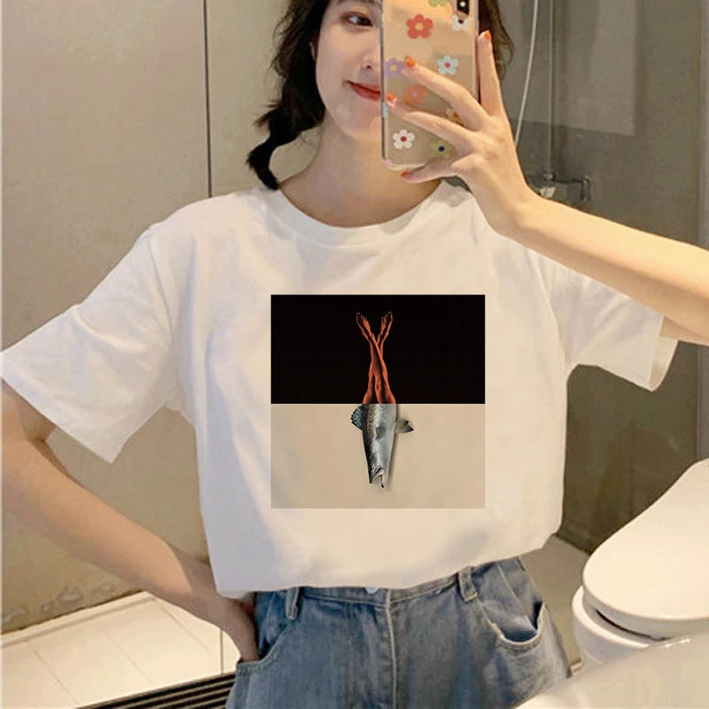 Women Vintage Style Fashion human and animal Print Funny Summer T shirt Women Vogue Princess Short T Shirt
Women Vintage Style Fashion human and animal Print Funny Summer T shirt Women Vogue Princess Short T Shirt
