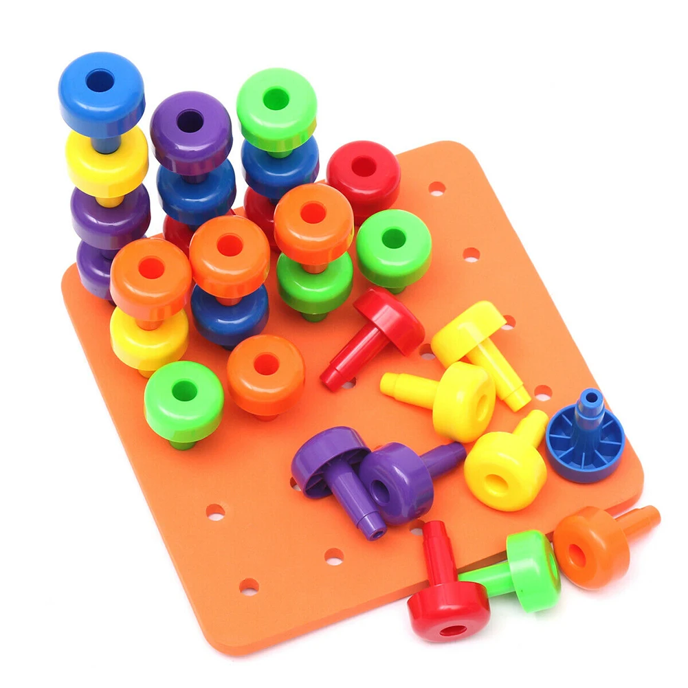 Developing Intelligence Stacking Peg Montessori Therapy Kids Gift For Toddlers Educational Insert Block Pegboard Toys Set Baby 
Developing Intelligence Stacking Peg Montessori Therapy Kids Gift For Toddlers Educational Insert Block Pegboard Toys Set Baby