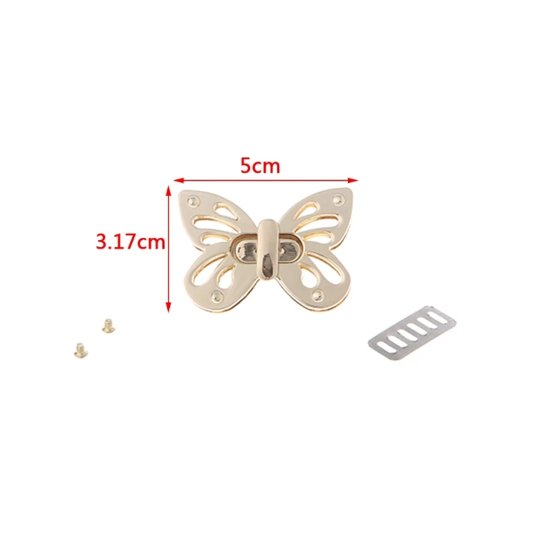 Women Butterfly Metal DIY Clasp Turn Twist Lock for Handbag Shoulder Bag Purse
Women Butterfly Metal DIY Clasp Turn Twist Lock for Handbag Shoulder Bag Purse
