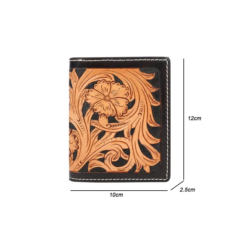 Johnature Retro Wallet First Layer Cowhide Senior Handmade Leather Carving Women Wallets Card Holder Floral Short Small Purse
Johnature Retro Wallet First Layer Cowhide Senior Handmade Leather Carving Women Wallets Card Holder Floral Short Small Purse