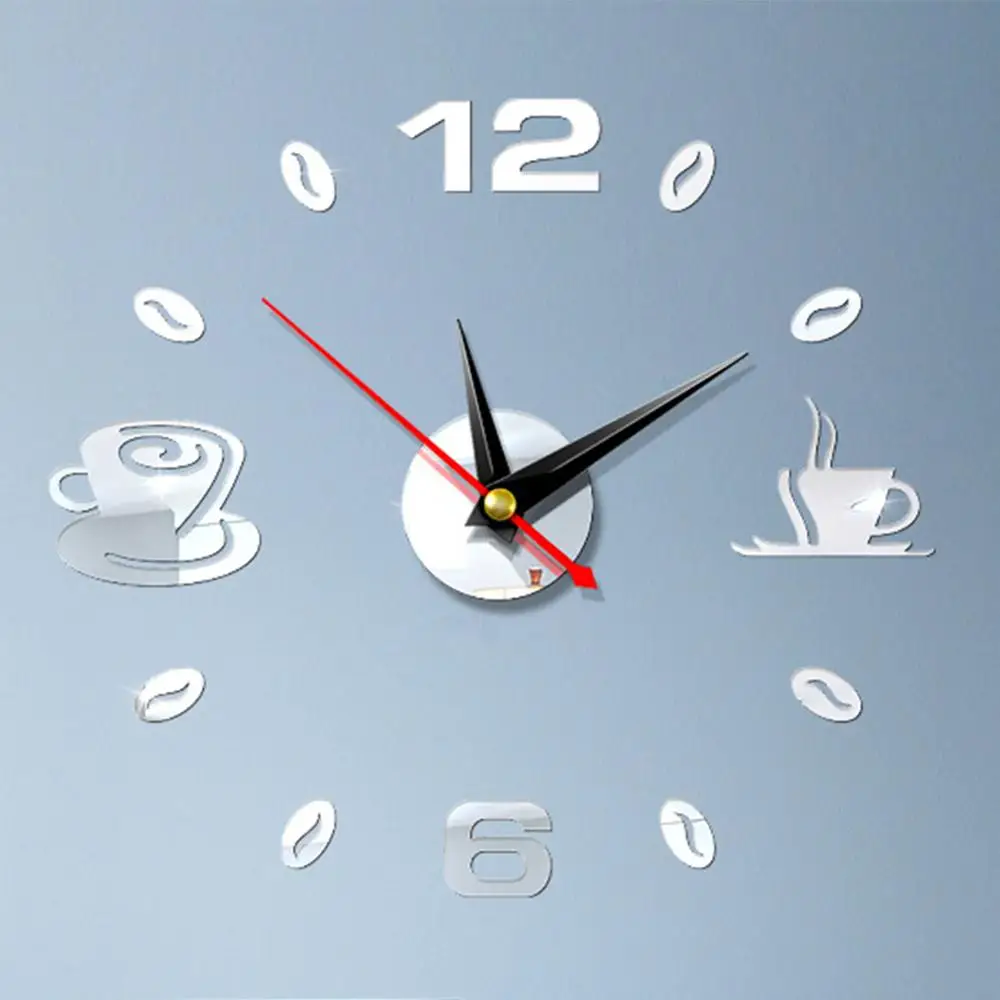 Coffee Cups Kitchen Wall Art 3d Diy Wall Clocks Mirror Clock Modern Design Watches Home Decoration DIY Sticker Decor
Coffee Cups Kitchen Wall Art 3d Diy Wall Clocks Mirror Clock Modern Design Watches Home Decoration DIY Sticker Decor