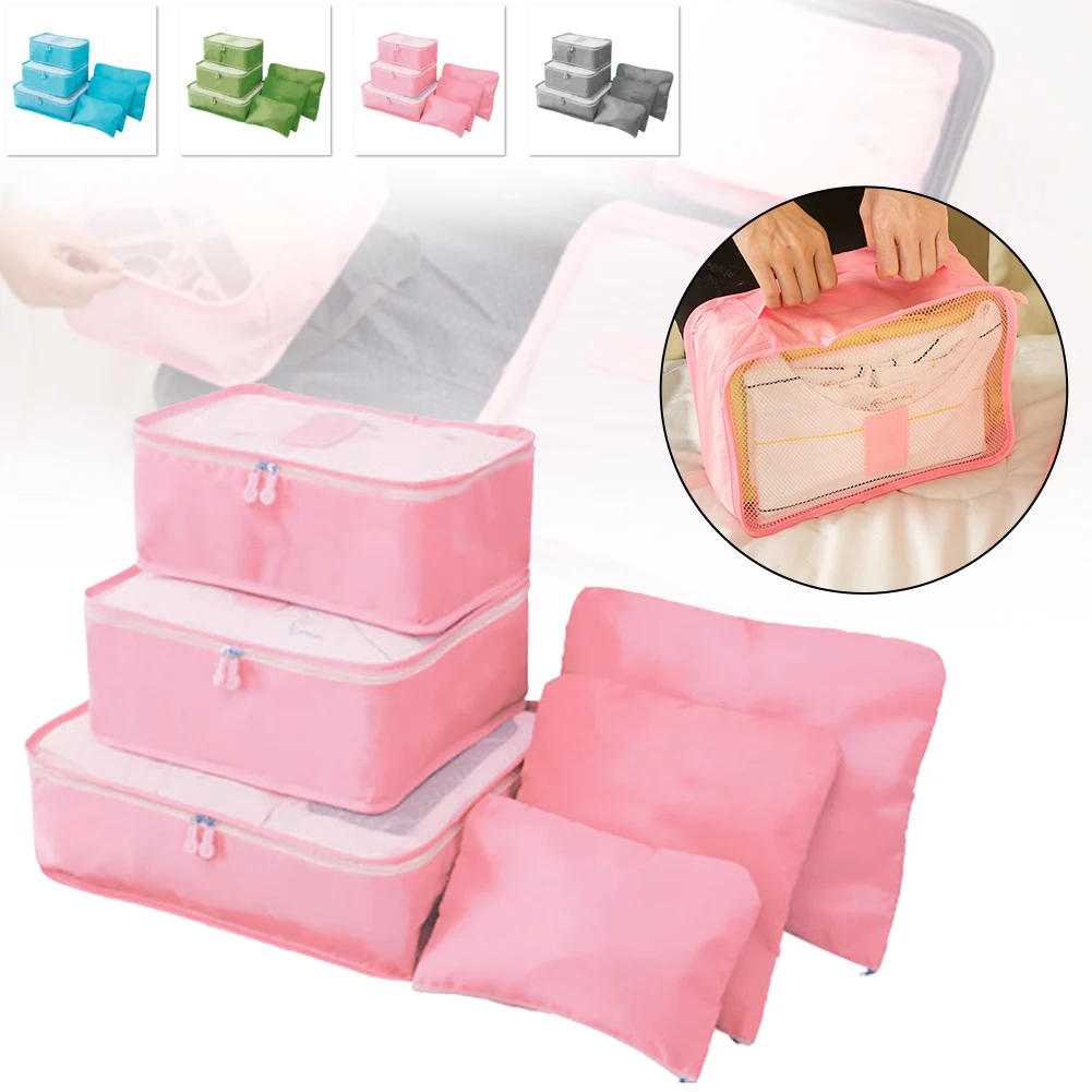 6 Pieces Set Travel Organizer Storage Bags Suitcase Packing Set Storage Cases Portable Luggage Organizer Clothes Shoe Tidy Pouch
6 Pieces Set Travel Organizer Storage Bags Suitcase Packing Set Storage Cases Portable Luggage Organizer Clothes Shoe Tidy Pouch