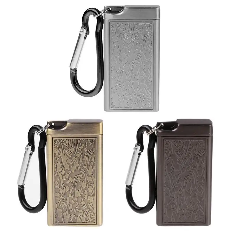 New Keychain Portable Mini Pocket Ashtray Windproof Case Key-chain Outdoor Metal Smoking Accessory Smoke Ash Tray with Key Chain
New Keychain Portable Mini Pocket Ashtray Windproof Case Key-chain Outdoor Metal Smoking Accessory Smoke Ash Tray with Key Chain