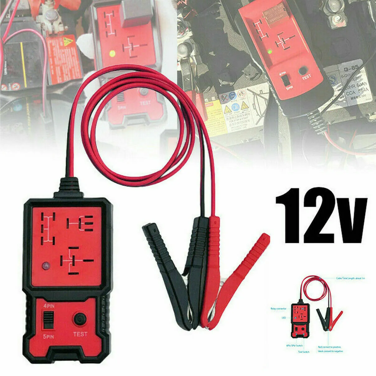 Accessories Automotive Relay Tester For Car Auto Battery Tool Universal Useful 12V
Accessories Automotive Relay Tester For Car Auto Battery Tool Universal Useful 12V
