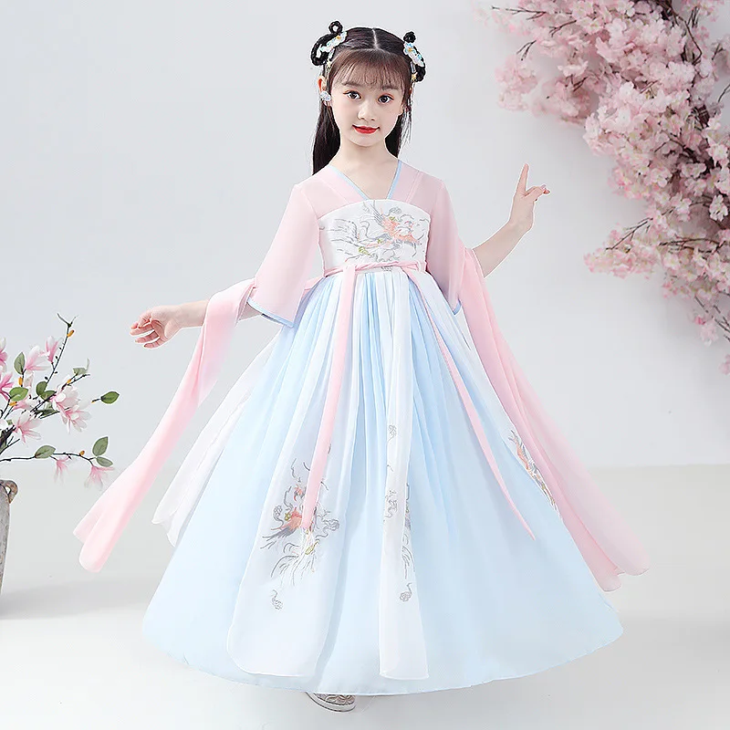 Платье Hanfu для девочек, детское летнее платье Hanfu для косплея, сказочное китайское традиционное платье Hanfu с коротким рукавом для девочек
Платье Hanfu для девочек, детское летнее платье Hanfu для косплея, сказочное китайское традиционное платье Hanfu с коротким рукавом для девочек