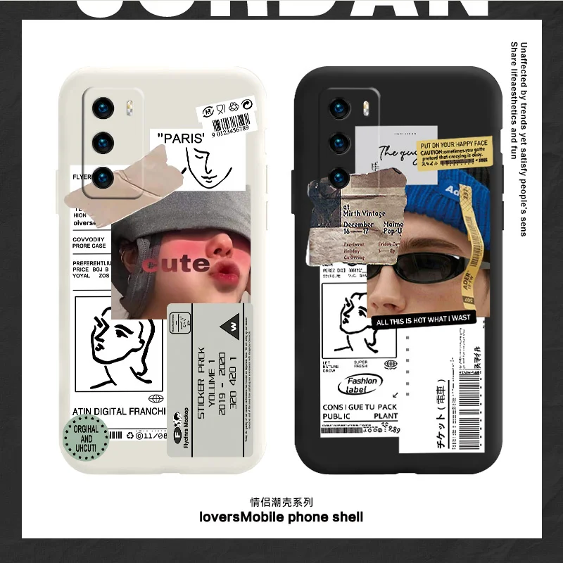 Tag Stitching Phone Case For Huawei P40 P40Lite P30 P20 Mate 40 40Pro 30 20 Pro Lite P Smart 2021 Y7a Liquid Silicone Cover
Tag Stitching Phone Case For Huawei P40 P40Lite P30 P20 Mate 40 40Pro 30 20 Pro Lite P Smart 2021 Y7a Liquid Silicone Cover