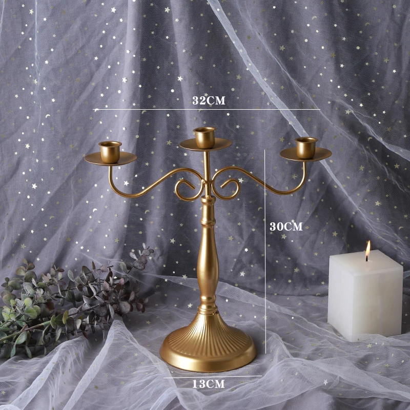 European Vintage Old Iron Candle Holder Golden Nordic Metal Candle Holder Wedding Dinner Table Porta Velas Home Decor WF50ZT
European Vintage Old Iron Candle Holder Golden Nordic Metal Candle Holder Wedding Dinner Table Porta Velas Home Decor WF50ZT