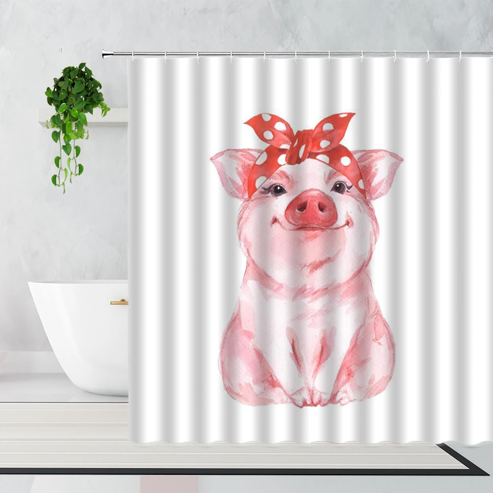 Cute Cartoon Animal Shower Curtain Pet Pig Children Bathroom Decoration Waterproof Bath Curtains Fabric Bathtub Screen With Hook
Cute Cartoon Animal Shower Curtain Pet Pig Children Bathroom Decoration Waterproof Bath Curtains Fabric Bathtub Screen With Hook