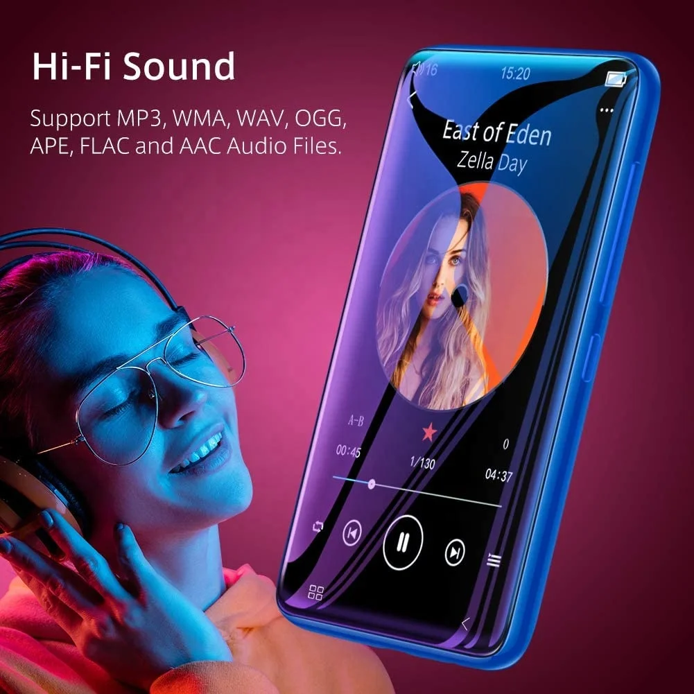 Mp3-плеер с динамиком и сенсорным экраном 4,0 дюйма, 8 Гб 
Mp3-плеер с динамиком и сенсорным экраном 4,0 дюйма, 8 Гб