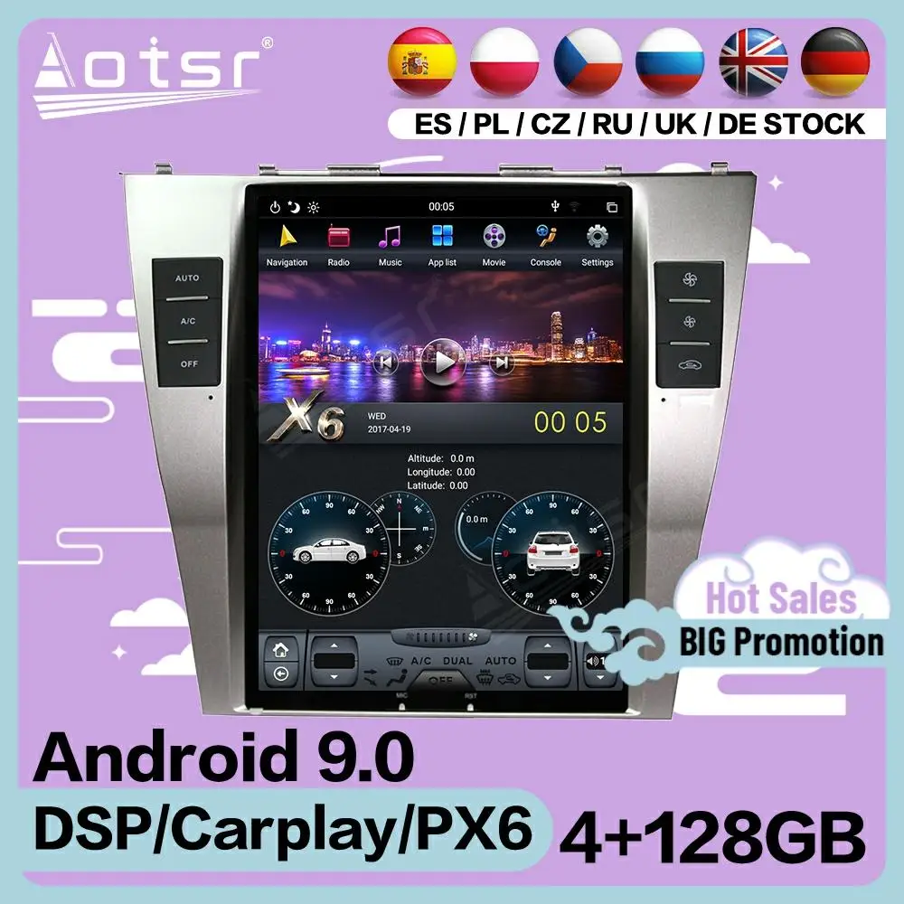 Мультимедийный плеер, 4 + 128G, экран Tesla, стерео, Android, для Toyota Camry 2007, 2008, 2009, 2010, 2011, GPS, Navi BT, радио, видео, головное устройство
Мультимедийный плеер, 4 + 128G, экран Tesla, стерео, Android, для Toyota Camry 2007, 2008, 2009, 2010, 2011, GPS, Navi BT, радио, видео, головное устройство