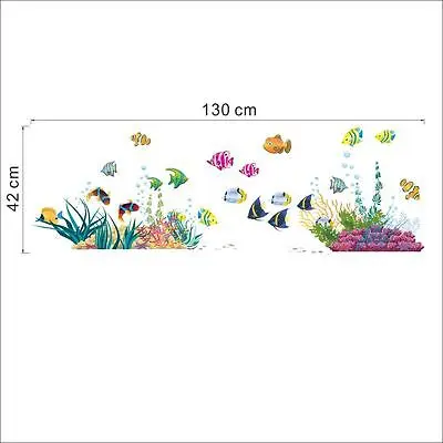 2PCS 25x70CM Sea World Cartoon Fish Beautiful View Wall Sticker Vinyl Decal Mural Art Decor Kids DIY Stickers 
2PCS 25x70CM Sea World Cartoon Fish Beautiful View Wall Sticker Vinyl Decal Mural Art Decor Kids DIY Stickers