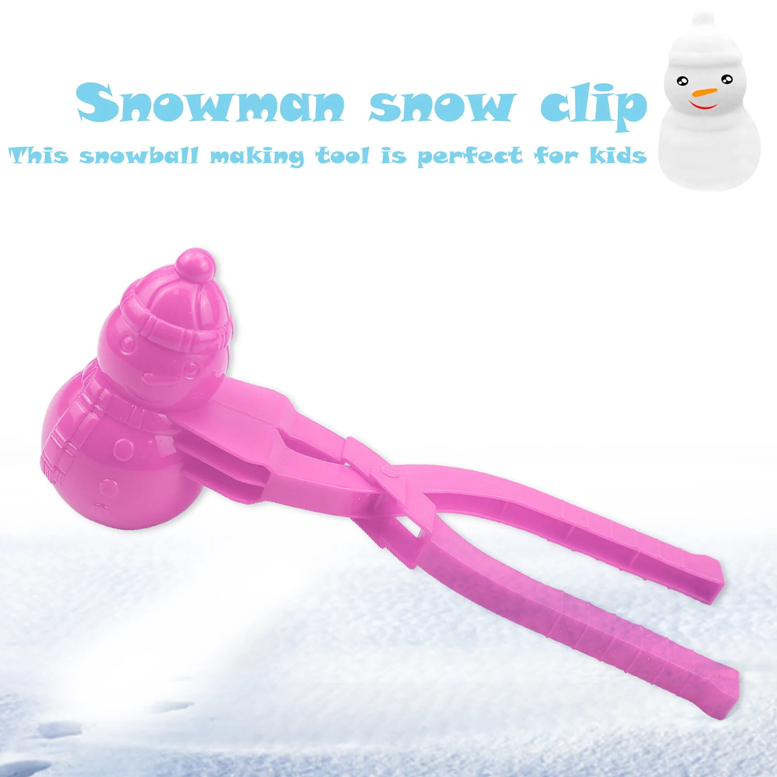 Snowball Maker Tool Kids Winter Snow Toy Plastic Winter Snow Sand Mold Clip Outdoor Park Garden Playing Gadget
Snowball Maker Tool Kids Winter Snow Toy Plastic Winter Snow Sand Mold Clip Outdoor Park Garden Playing Gadget