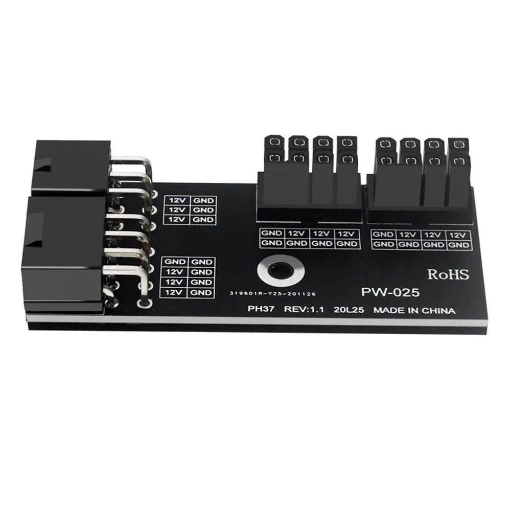 8+8Pin to 6+8pin 180 Degree Angled N Card A Card Power Supply Adapter Board for Desktops GPU Graphics Card
8+8Pin to 6+8pin 180 Degree Angled N Card A Card Power Supply Adapter Board for Desktops GPU Graphics Card