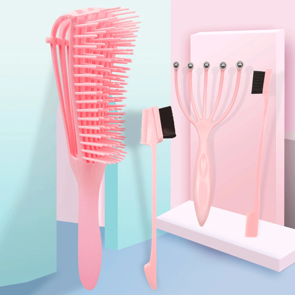 3pcs Massage Comb Kit Detangling Octopus Comb Massage Claw Eyebrow Brush Comb Smooth Hair Comb Hairdressing Styling Comb
3pcs Massage Comb Kit Detangling Octopus Comb Massage Claw Eyebrow Brush Comb Smooth Hair Comb Hairdressing Styling Comb