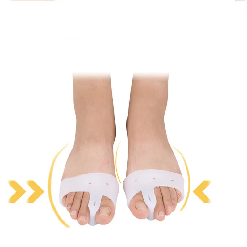 1Pair Silicon Gel Foot Corrector Toe Separator Thumb Valgus Protector Bunion Adjuster Hallux Valgus Guard Feet Care
1Pair Silicon Gel Foot Corrector Toe Separator Thumb Valgus Protector Bunion Adjuster Hallux Valgus Guard Feet Care
