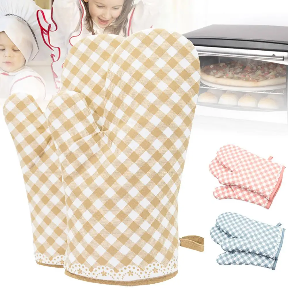2Pcs Kitchen Plaid Non Slip Heat Resistant Microwave Oven Baking Gloves Mittens fast shipments
2Pcs Kitchen Plaid Non Slip Heat Resistant Microwave Oven Baking Gloves Mittens fast shipments
