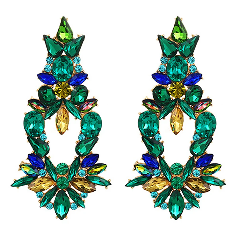 ZHINI New Luxury High-Quality Metal Crystals Long Drop Earrings for Women Fashion Colorful Rhinestones Jewelry Accessories 2021
ZHINI New Luxury High-Quality Metal Crystals Long Drop Earrings for Women Fashion Colorful Rhinestones Jewelry Accessories 2021