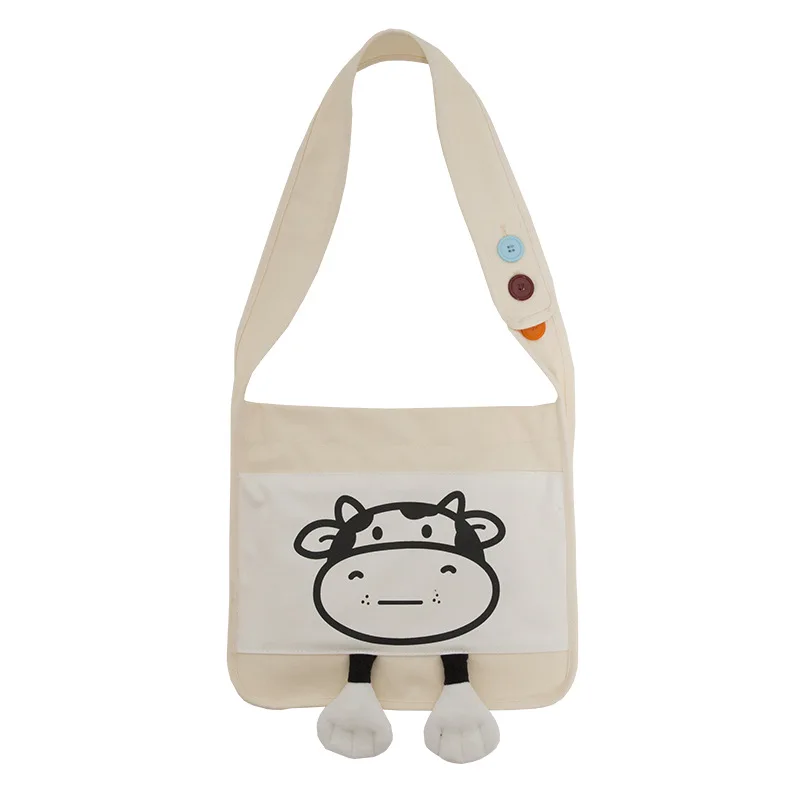 Women's Satchel Shoulder Bag Fashion Cartoon Cow Canvas Crossbody Bag for Women 2021 Female Handbags Tote Students School Bags
Women's Satchel Shoulder Bag Fashion Cartoon Cow Canvas Crossbody Bag for Women 2021 Female Handbags Tote Students School Bags