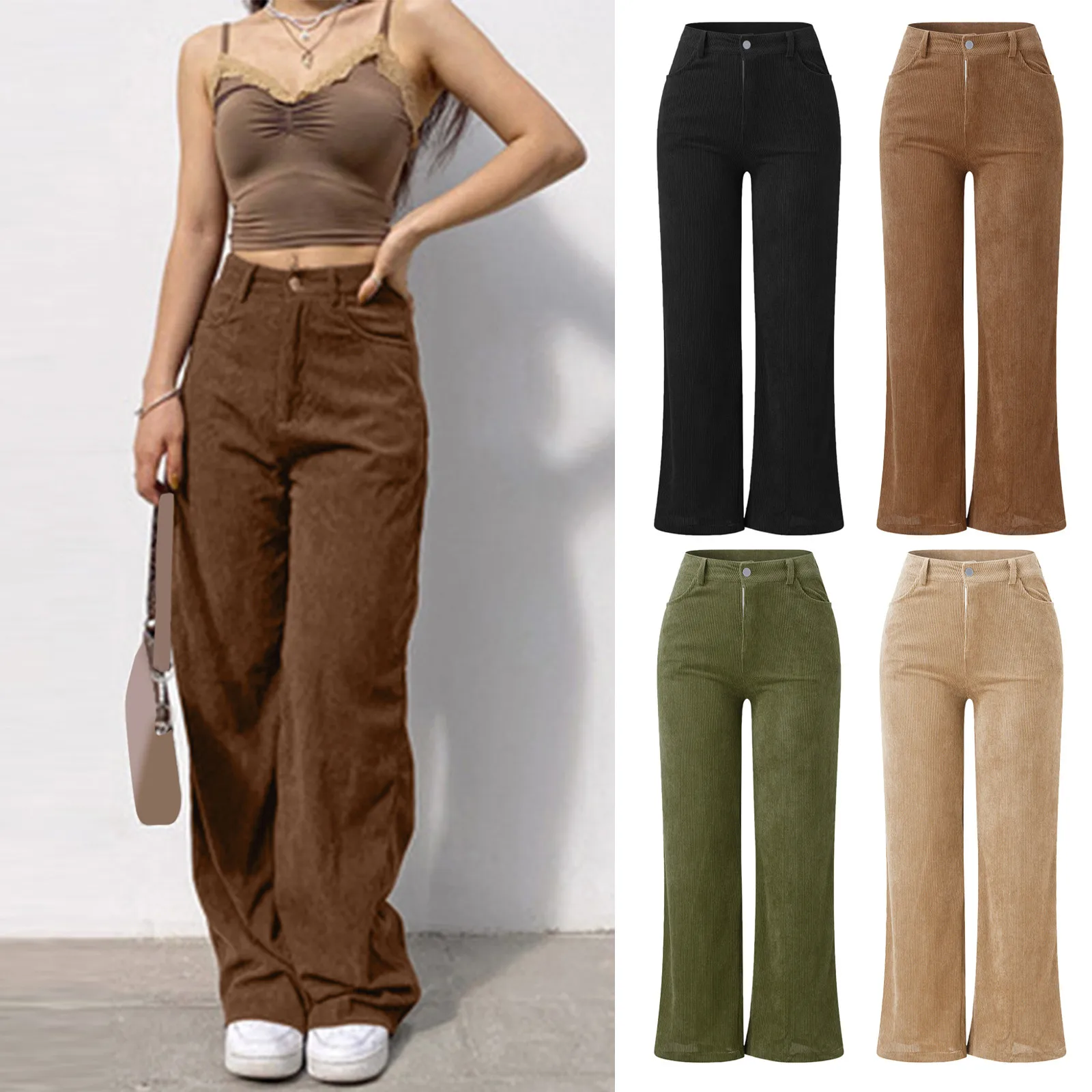 Harajuku Women's Pants Corduroy Mopping Drape Solid Color Street Wide-Leg Casual Trousers 2022 Streetwear Casual брюки женские
Harajuku Women's Pants Corduroy Mopping Drape Solid Color Street Wide-Leg Casual Trousers 2022 Streetwear Casual брюки женские