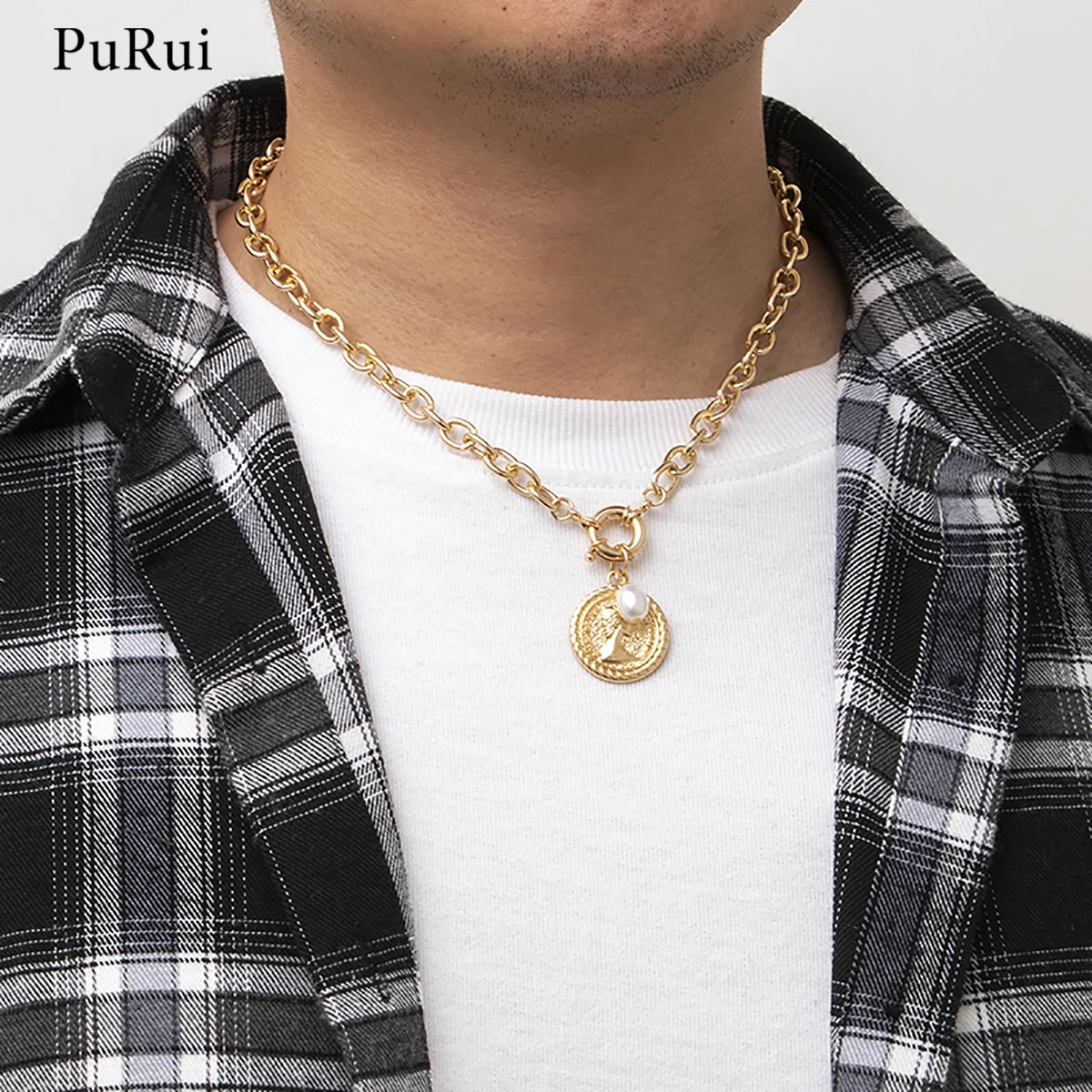 PuRui Hip Hop Virgin Mary Carved Coin Pendant Necklace For Women Bohemian Oval Imitation Pearl Charm Pendant Necklace Charm Gift
PuRui Hip Hop Virgin Mary Carved Coin Pendant Necklace For Women Bohemian Oval Imitation Pearl Charm Pendant Necklace Charm Gift