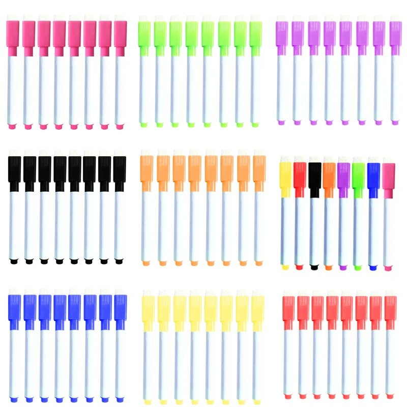 8pcs water-colour brush Whiteboard Marker Pens White Board Dry-Erase Pen with Eraser Magnetic Markers Writing Water Color Pen
8pcs water-colour brush Whiteboard Marker Pens White Board Dry-Erase Pen with Eraser Magnetic Markers Writing Water Color Pen