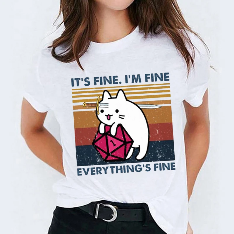 Summer Cat WHAT Cute Cartoon Cat Fashion Kawaii Women's T-shirt Harajuku Street lovers' loose short sleeves for Halloween Tops
Summer Cat WHAT Cute Cartoon Cat Fashion Kawaii Women's T-shirt Harajuku Street lovers' loose short sleeves for Halloween Tops