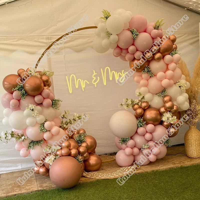 157pcs Chrome Coppery Wedding Birthday Party Background Holiday Anniversary White Balloon Arch Garland Dinner Table Decoration
157pcs Chrome Coppery Wedding Birthday Party Background Holiday Anniversary White Balloon Arch Garland Dinner Table Decoration