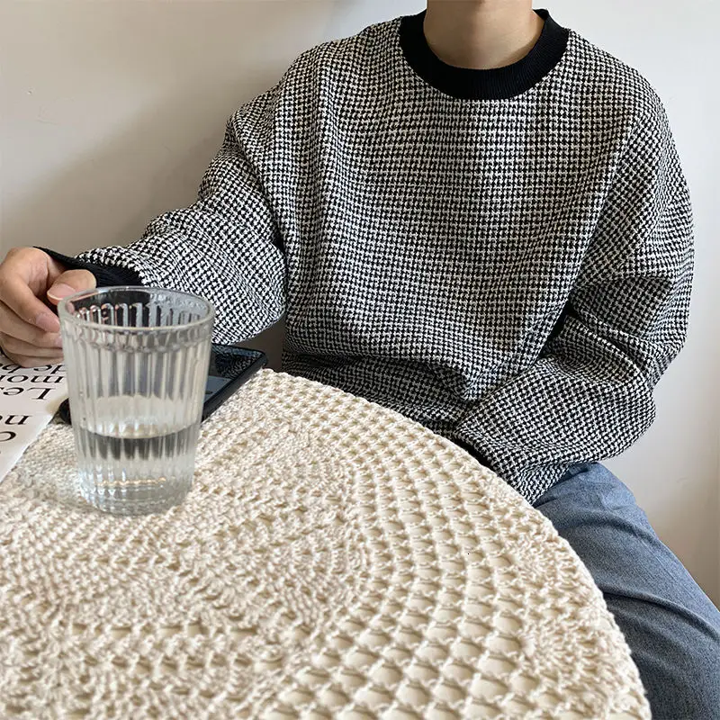 2021 Men's Fashion Trend Loose Hoodies Cotton Clothes Casual Coats Round Collar Sweatshirts Lattice Printing Pullover M-XL
2021 Men's Fashion Trend Loose Hoodies Cotton Clothes Casual Coats Round Collar Sweatshirts Lattice Printing Pullover M-XL