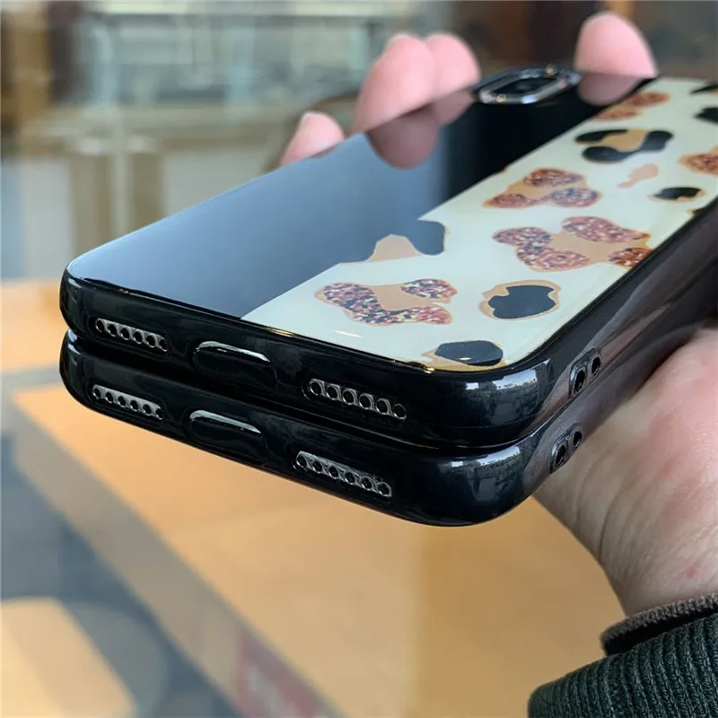 Чехол для Oneplus 7T Pro блестящий чехол с леопардовым принтом One plus 7 1 + из золотой