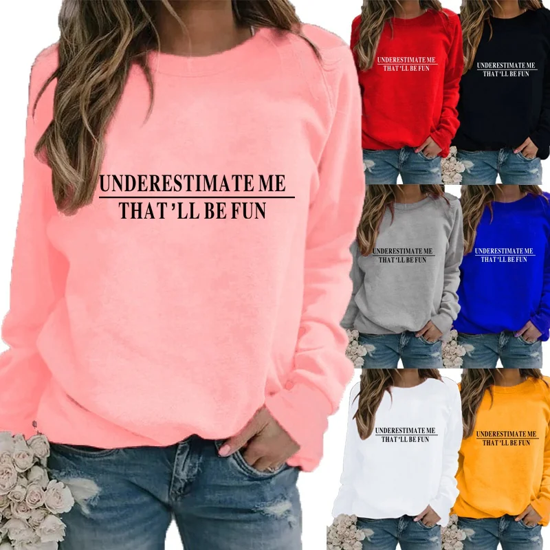 Winter Fashion Women's Letter Printed Round Neck T-shirt Plus Size Casual Long Sleeve Tops Comfortable Sports Sweatshirt
Winter Fashion Women's Letter Printed Round Neck T-shirt Plus Size Casual Long Sleeve Tops Comfortable Sports Sweatshirt