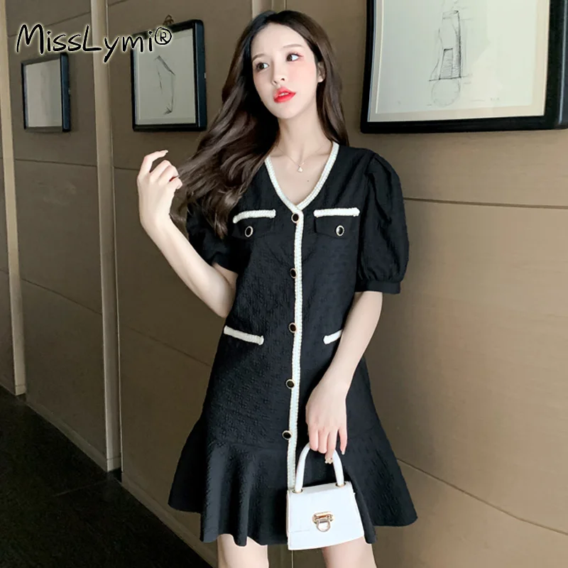 4XL Plus Size Women Elegant Jacquard Dress Summer 2021 Fashion V-neck Puff Sleeve Single-breasted Ladies Ruffle Dresses Black
4XL Plus Size Women Elegant Jacquard Dress Summer 2021 Fashion V-neck Puff Sleeve Single-breasted Ladies Ruffle Dresses Black