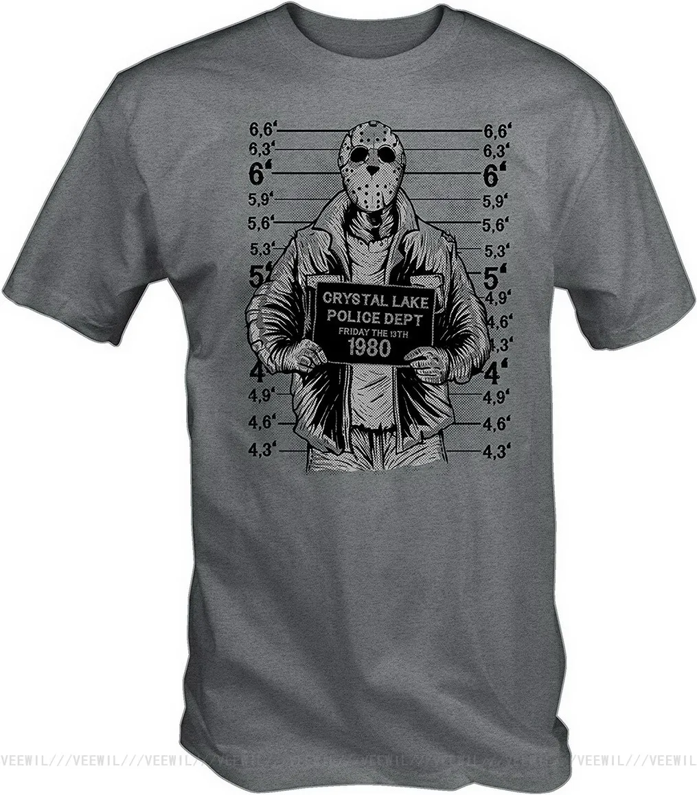 Футболка Jason Mugshot для мужчин и женщин, крутые топы с круглым вырезом, футболка из 100% хлопка
Футболка Jason Mugshot для мужчин и женщин, крутые топы с круглым вырезом, футболка из 100% хлопка