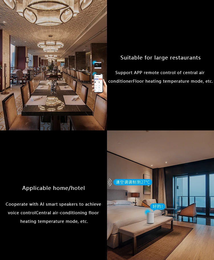 ZigBee Thermostat Switch,Smart Temperature Control PanelFloor Heating Controller
ZigBee Thermostat Switch,Smart Temperature Control PanelFloor Heating Controller