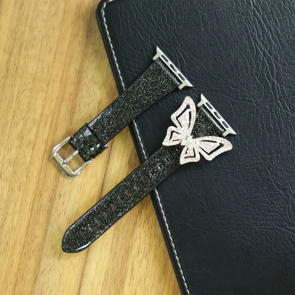 Strap for Apple Watch Watch Band Series 5/4/3/2 40 38mm Leather Bling Diamond Women Straps for Iwatch Watchband 38mm 40 42 44mm
Strap for Apple Watch Watch Band Series 5/4/3/2 40 38mm Leather Bling Diamond Women Straps for Iwatch Watchband 38mm 40 42 44mm