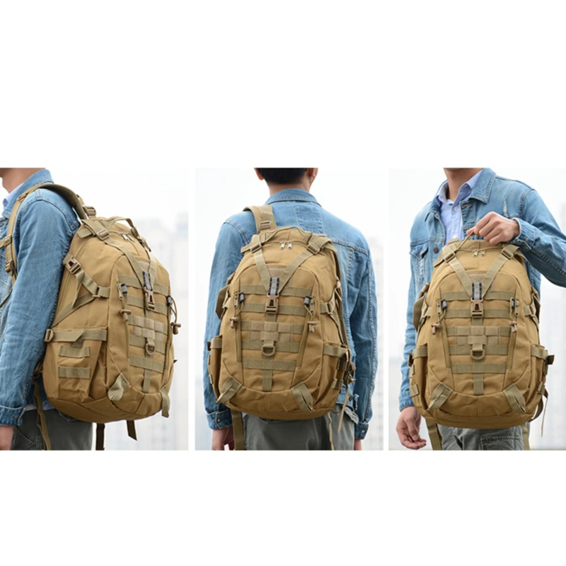 25L Large Capacity Backpack Waterproof Nylon Military Tactics Molle Army Bag Men Backpack Rucksack For Hike Travel Backpacks
25L Large Capacity Backpack Waterproof Nylon Military Tactics Molle Army Bag Men Backpack Rucksack For Hike Travel Backpacks