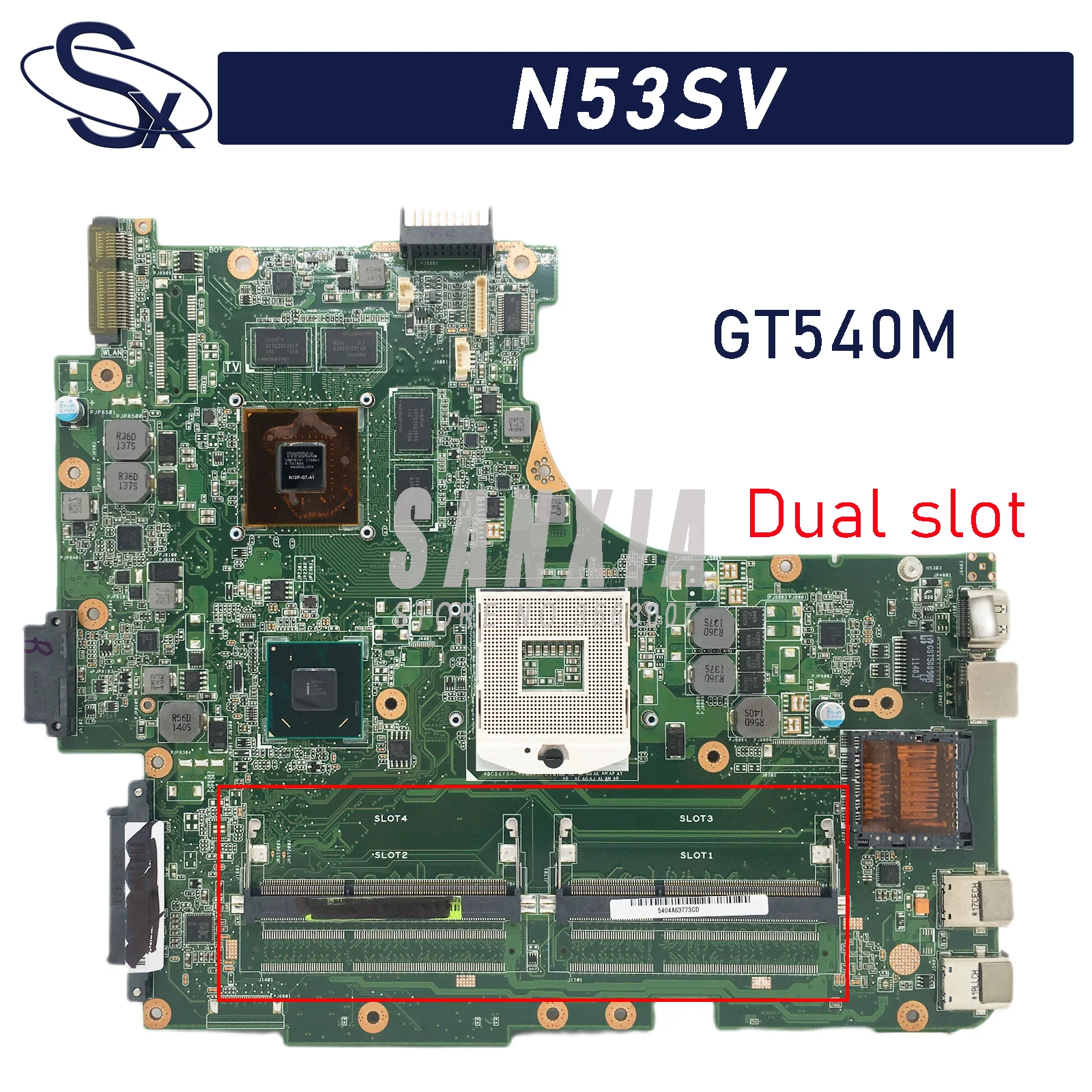 Материнская плата KEFU N53SV для ноутбука ASUS N53S N53SN N53SM, оригинальная материнская плата HM65 GT540M/GT550M с 2 слотами
Материнская плата KEFU N53SV для ноутбука ASUS N53S N53SN N53SM, оригинальная материнская плата HM65 GT540M/GT550M с 2 слотами