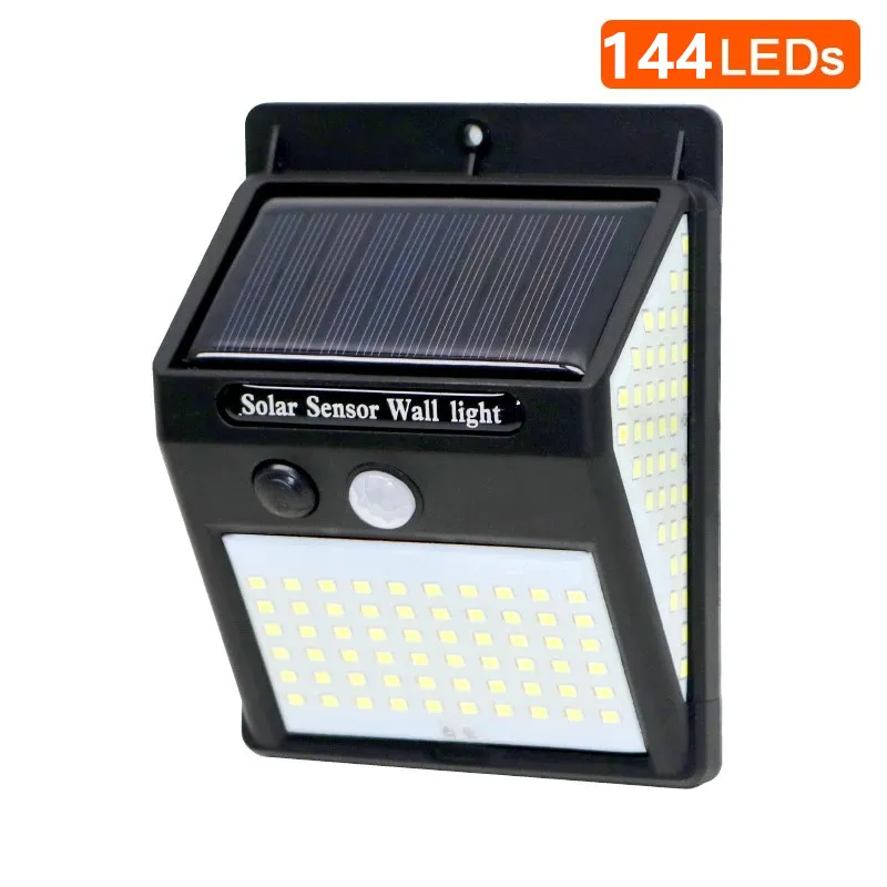 3side 144LED PIR Motion Sensor Sunlight Control Solar Street Lamp Yard Path Home Garden Solar Power Induction Wall Light Navidad 
3side 144LED PIR Motion Sensor Sunlight Control Solar Street Lamp Yard Path Home Garden Solar Power Induction Wall Light Navidad