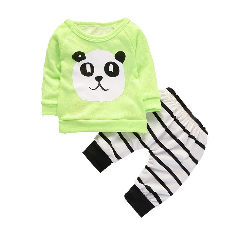 Fashion Baby Clothing Children Boys Girls Cartoon Panda T-shirt Striped Pants 2Pcs/Sets Spring Autumn Infant Clothes Tracksuits
Fashion Baby Clothing Children Boys Girls Cartoon Panda T-shirt Striped Pants 2Pcs/Sets Spring Autumn Infant Clothes Tracksuits