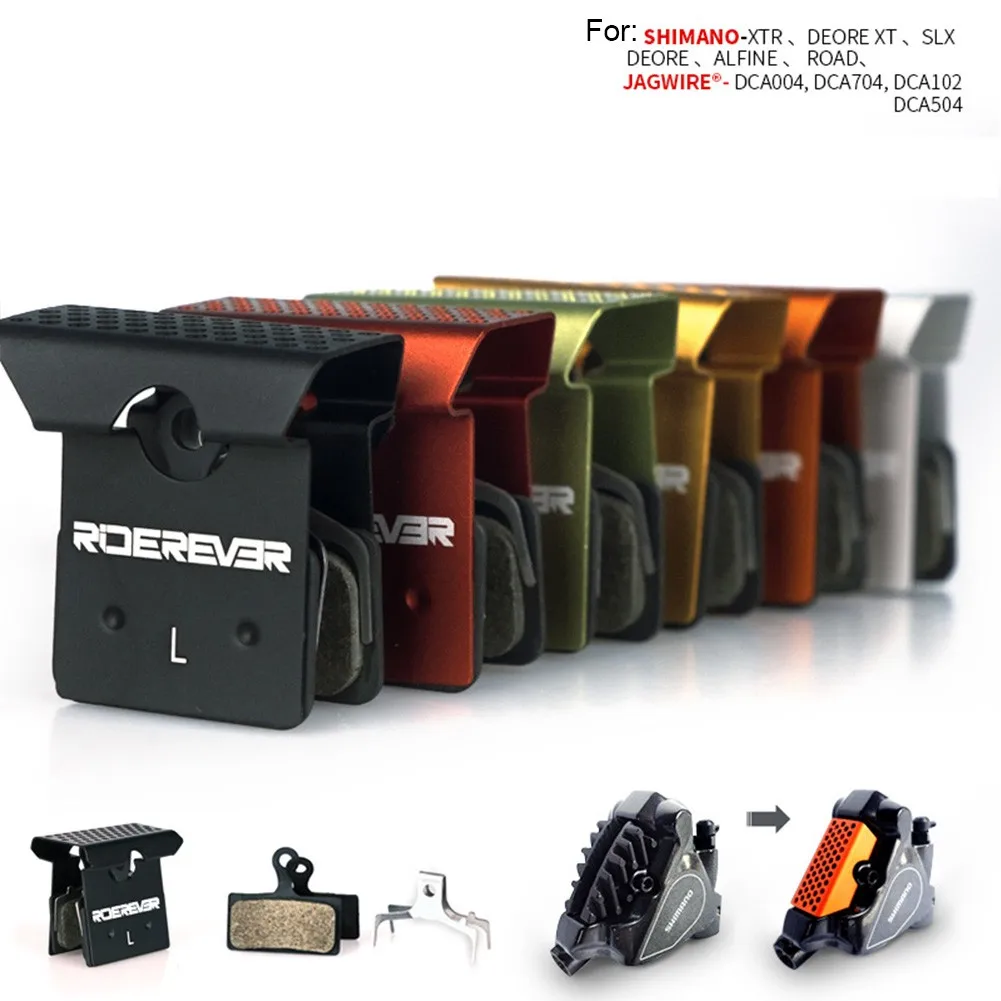 New Brake Pads RIDEREVER MTB Dust-proof Cooling Fin Ice Tech Disc Brake Pads SLX Deore XT XTR M8000 MTB Road Bike Accessories
New Brake Pads RIDEREVER MTB Dust-proof Cooling Fin Ice Tech Disc Brake Pads SLX Deore XT XTR M8000 MTB Road Bike Accessories