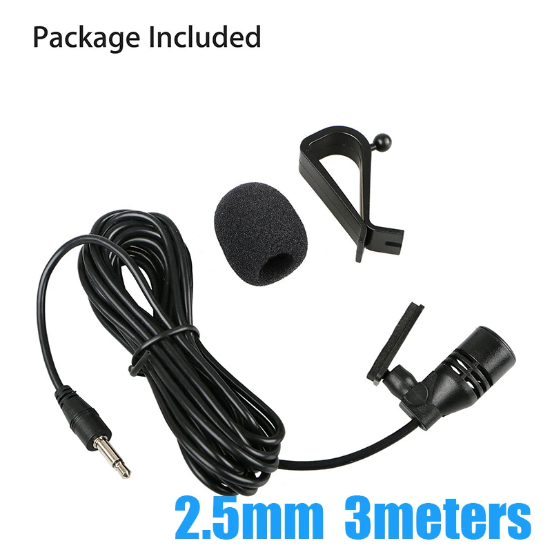 3.0m Professionals Car Audio Microphone 3.5mm Clip Jack Plug Mic Stereo Mini Wired External Microphone For Auto DVD Radio
3.0m Professionals Car Audio Microphone 3.5mm Clip Jack Plug Mic Stereo Mini Wired External Microphone For Auto DVD Radio