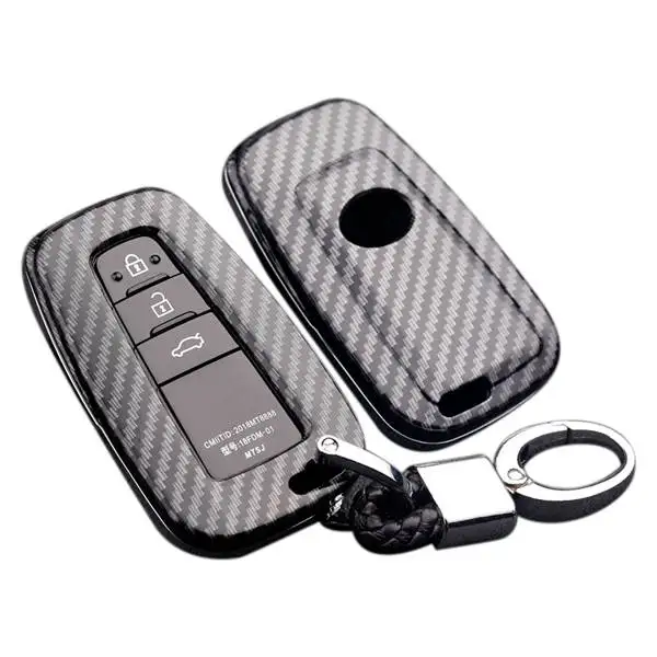 for Toyota Camry Corolla CHR Prado RAV4 Prius 2018 2019 Carbon Fiber Car Remote Key Case Fob Cover Accessories
for Toyota Camry Corolla CHR Prado RAV4 Prius 2018 2019 Carbon Fiber Car Remote Key Case Fob Cover Accessories
