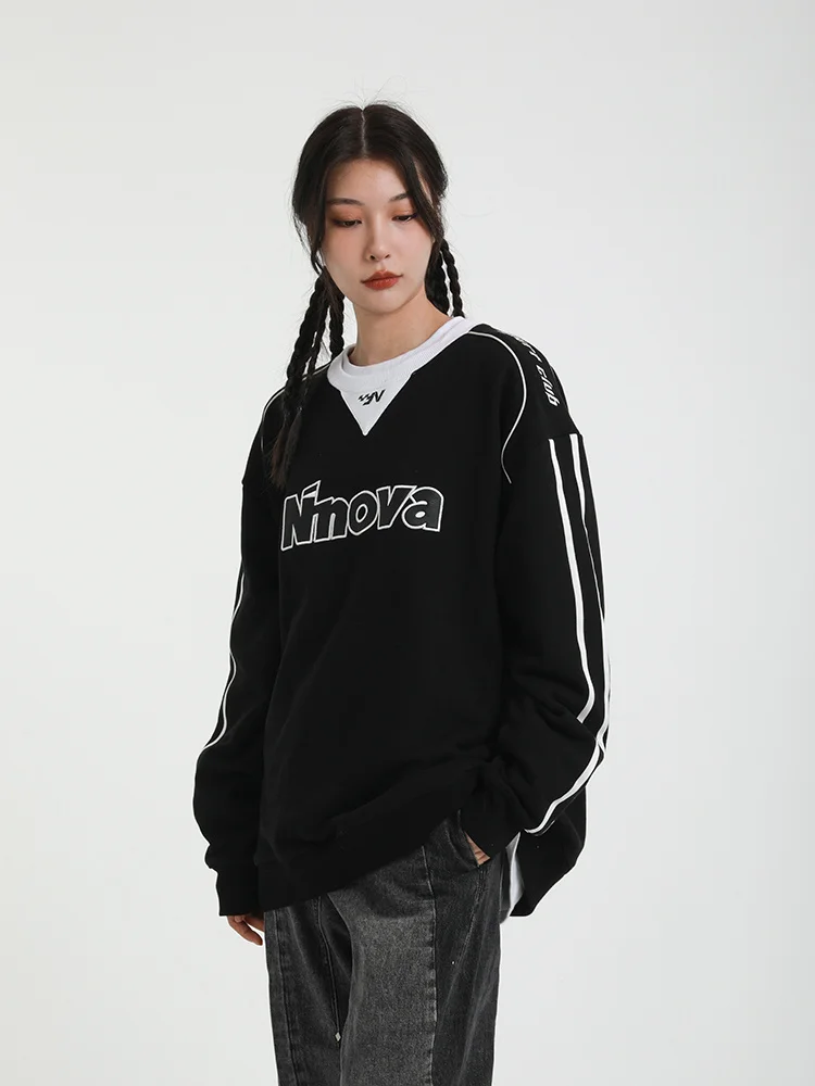 Hoodie Racing Series Splicing Contrast Round Neck Hoodless Sweater Women's Design Sense of Niche High Street Top Men's
Hoodie Racing Series Splicing Contrast Round Neck Hoodless Sweater Women's Design Sense of Niche High Street Top Men's