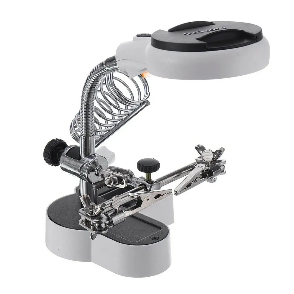 Desk Lamp Desktop Magnifier Helper Magnifying Glasses Repair Welding Iron Bracket With LED Light
Desk Lamp Desktop Magnifier Helper Magnifying Glasses Repair Welding Iron Bracket With LED Light