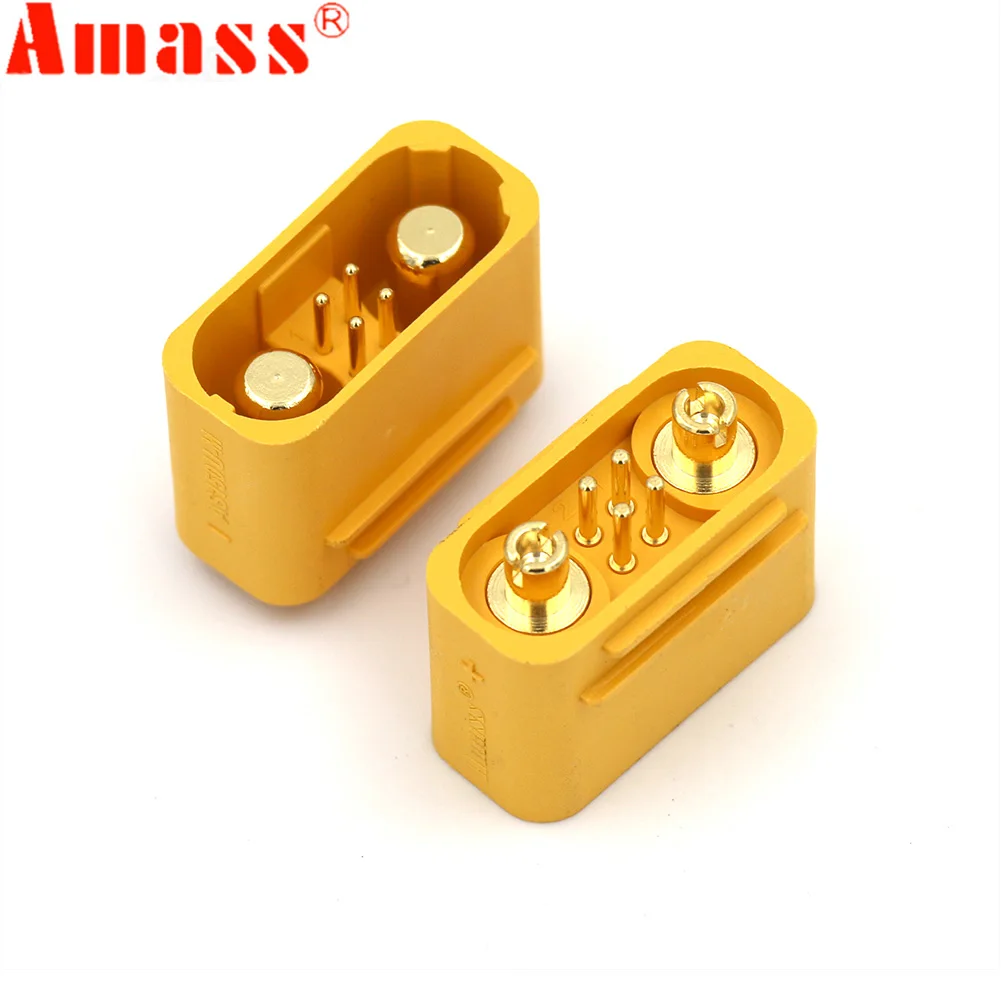 Amass AS150UPB-M Male Plug No Resistance Large Current Plate Type Connector with Signal Pin for RC Aircraft FPV Drone
Amass AS150UPB-M Male Plug No Resistance Large Current Plate Type Connector with Signal Pin for RC Aircraft FPV Drone