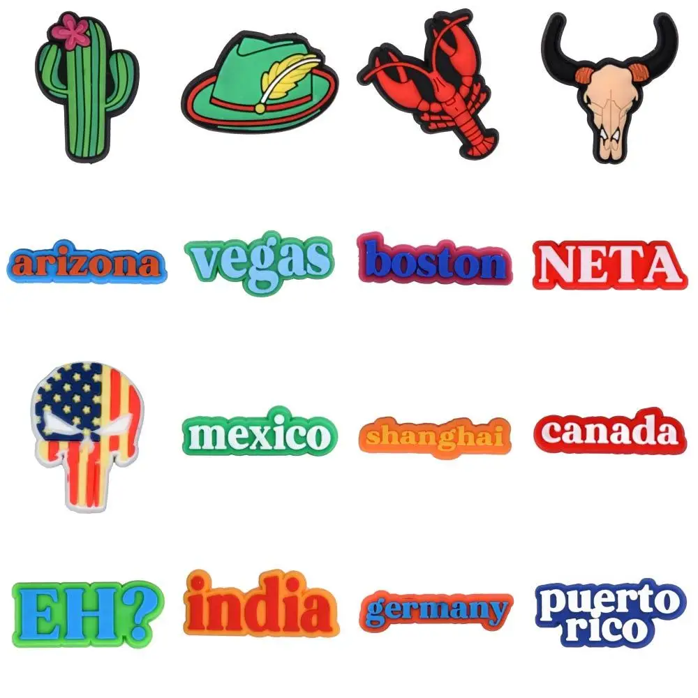 New Arrival American State Croc Shoe Charms India Mexico Canada Puerto Rico Shoes Decorations Country Vegas Houston Accessories
New Arrival American State Croc Shoe Charms India Mexico Canada Puerto Rico Shoes Decorations Country Vegas Houston Accessories