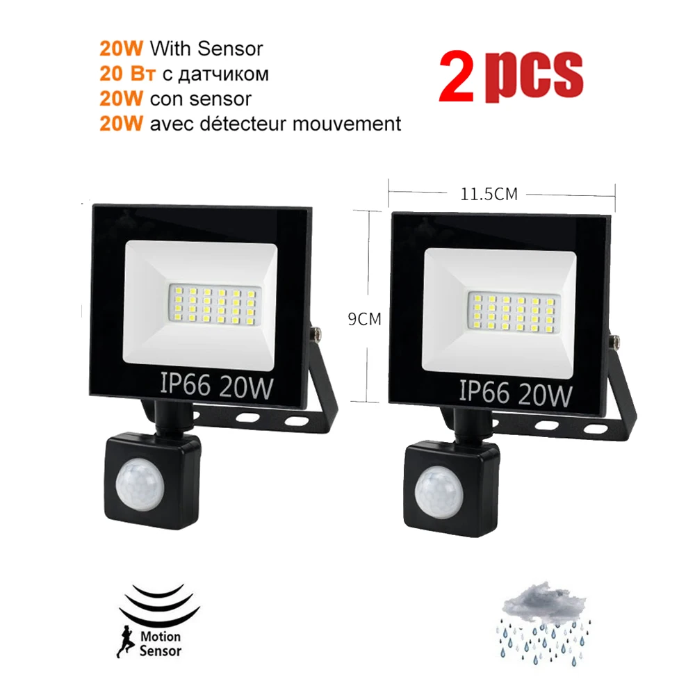 2 pcs 220V 10-100W LED FloodLight Spotlight Exterior Street wall reflector LED light PIR Motion Sensor lamp Yard Fence Path Gard
2 pcs 220V 10-100W LED FloodLight Spotlight Exterior Street wall reflector LED light PIR Motion Sensor lamp Yard Fence Path Gard