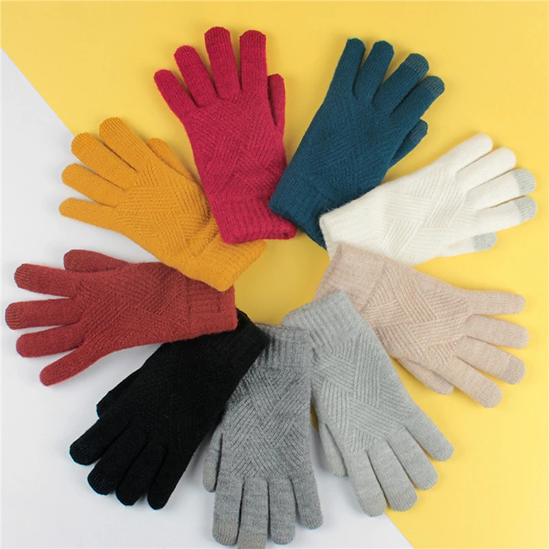 Unisex Winter Single Layer Non-slip Elastic Warm Driving Gloves Winter Women Jacquard Wool Knit Touch Screen Cycling Mittens
Unisex Winter Single Layer Non-slip Elastic Warm Driving Gloves Winter Women Jacquard Wool Knit Touch Screen Cycling Mittens